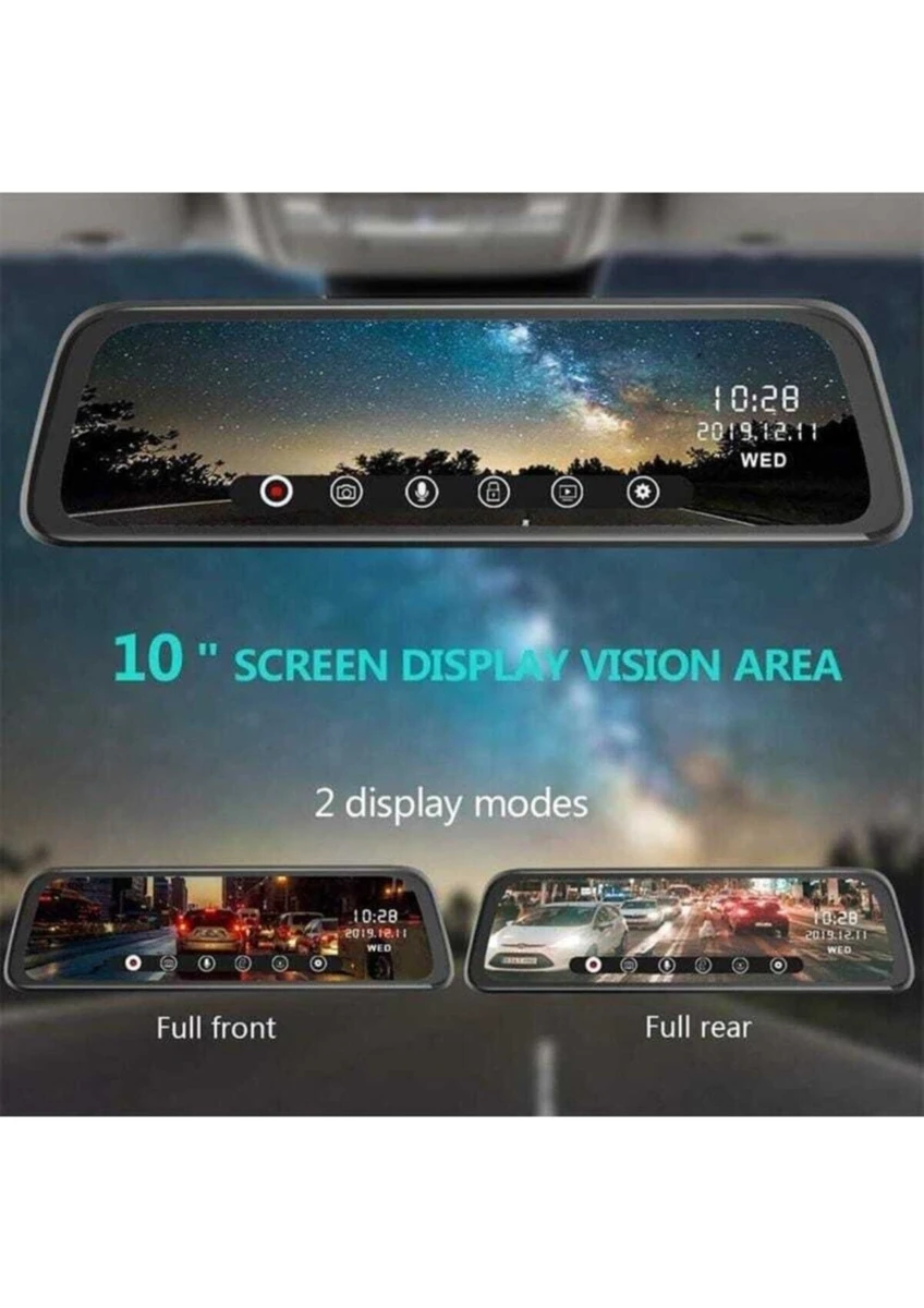 Dokunmantik Hıgh Tech Ekran Araç Içi Çift Kamera Gece Görüşlü Araç Kamera